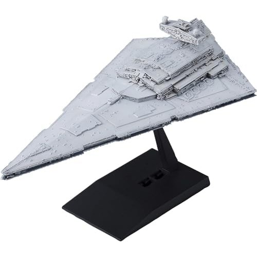 ฟิกเกอร์ของเล่น Bandai Spirits Star Wars Vehicle Model 001 Star Destroyer โมเดลพลาสติก
