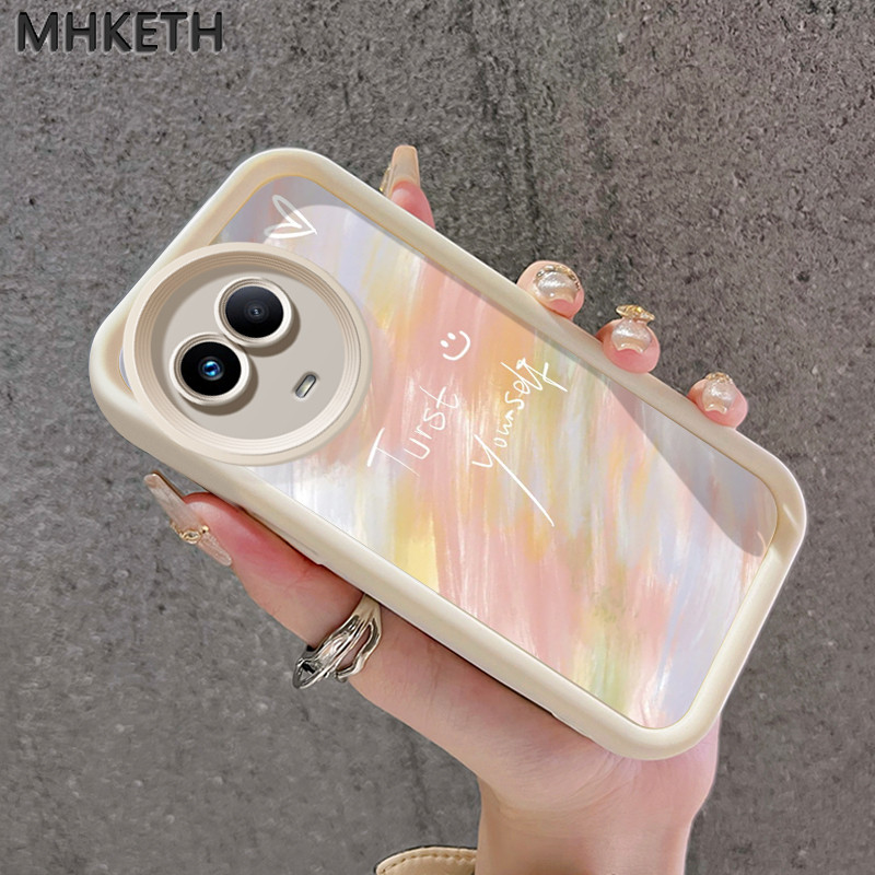 MHKETH เคสสำหรับ Realme 11 5G 11X 5G C67 5G Narzo 60X 5G เคสโทรศัพท์ซิลิโคนกันกระแทกออกแบบเฉพาะและทันสมัย