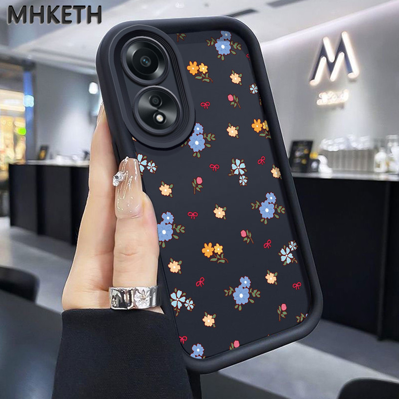 MHKETH เคสสำหรับ OPPO A58 A78 A58 5G A78 5G A58x 5G A1x A2x A98 5G F23 5G A1 5G เคสโทรศัพท์มีลายดอกไม้ส่วนบุคคล