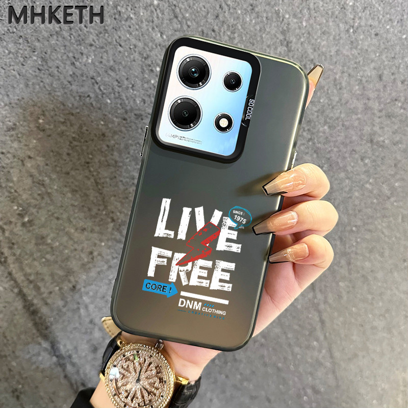 MHKETH เคสสำหรับ Infinix Note 30 Note 30 Pro เคสโทรศัพท์ผิวเกล็ดน้ำแข็งอินเทรนด์ส่วนบุคคล