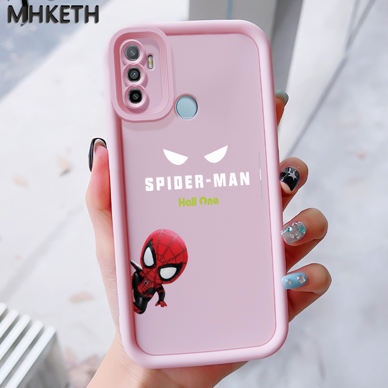 MHKEID เคสสำหรับ OPPO A53 2020 A33 2020 A53s A32 A94 F19 Pro Reno 5F 5 Lite A11s เคสโทรศัพท์การ์ตูนสไปเดอร์แมน ราคา ถูกที่สุด ดีลบีเคเค แกลเลอรีภาพที่ 2