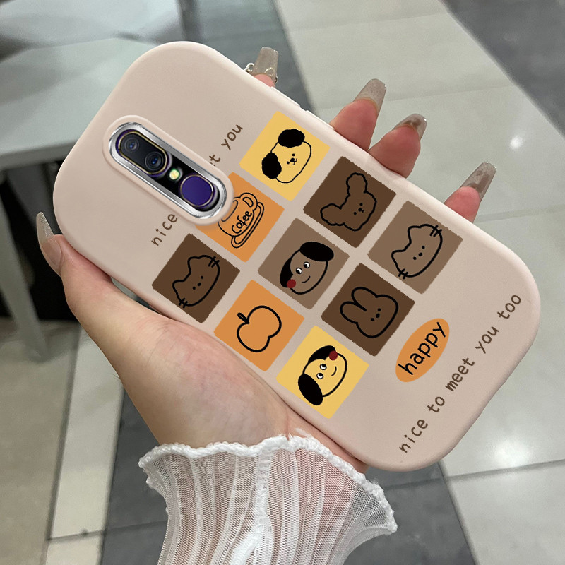 เคสสำหรับ OPPO F11 Pro F9 Pro A7X A9 2019 A9X Realme 2 Pro U1 เคสโทรศัพท์สัตว์น่ารักกันกระแทกซิลิโคนกลมและอ้วน