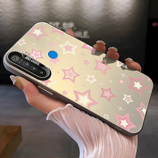 เคสสำหรับ Realme 5 5i 5s 6i C3 C3i เคสโทรศัพท์ดาวดวงอาทิตย์ดวงจันทร์เปลือกแข็ง