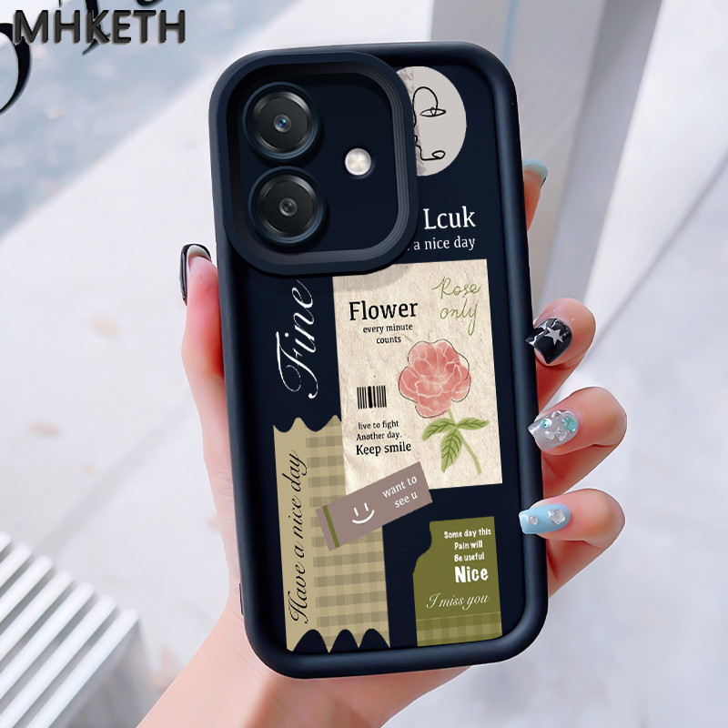MHKEID เคสสำหรับ OPPO A3 4G A3 Pro 5G A3X 4G A3X 5G A40 A60 5G เคสโทรศัพท์ซิลิโคนนุ่มที่ทันสมัยและอินเทรนด์
