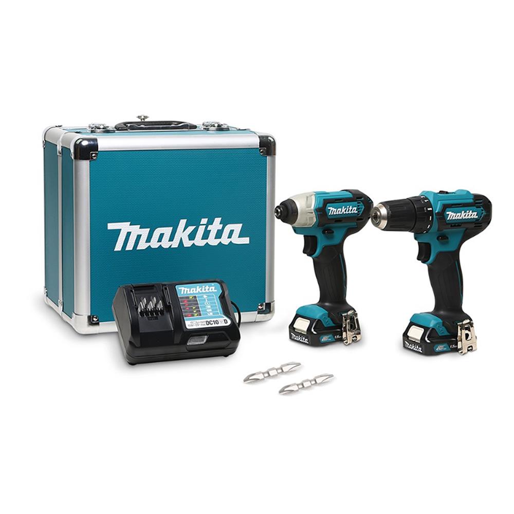 MAKITA ชุดสว่านไร้สาย (พร้อมแบตเตอรี่)  CLX228X1 12 โวลต์