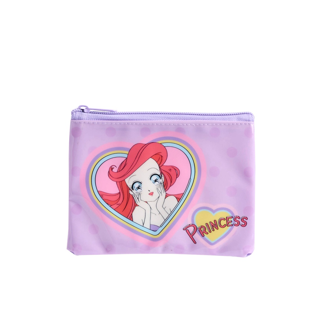 Mini Mono ชุดกระเป๋าดินสอ 3 ชิ้น ลาย Disney Princess สีม่วง