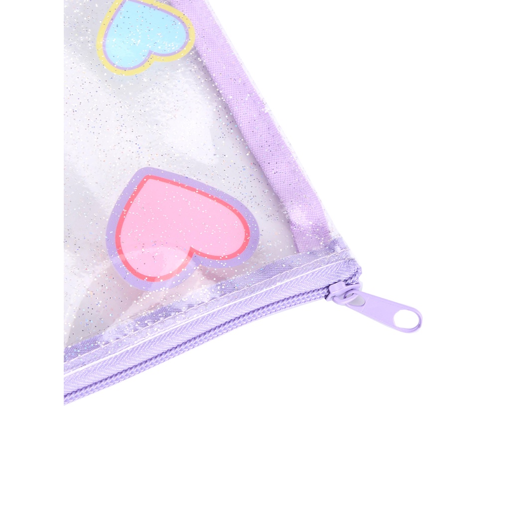 Mini Mono ชุดกระเป๋าดินสอ 3 ชิ้น ลาย Disney Princess สีม่วง