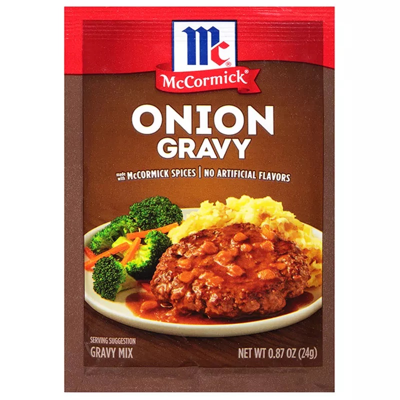 Mccormick Onion Gravy Mixed 24g. แม็คคอร์มิคออเนี่ยนเกรวี่ 24กรัม