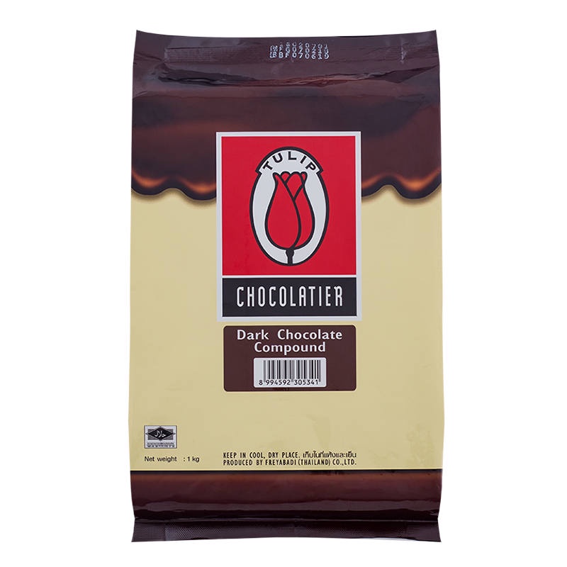 ทิวลิปดาร์กช็อกโกแลต 1กก. Tulip Dark Chocolate 1kg.