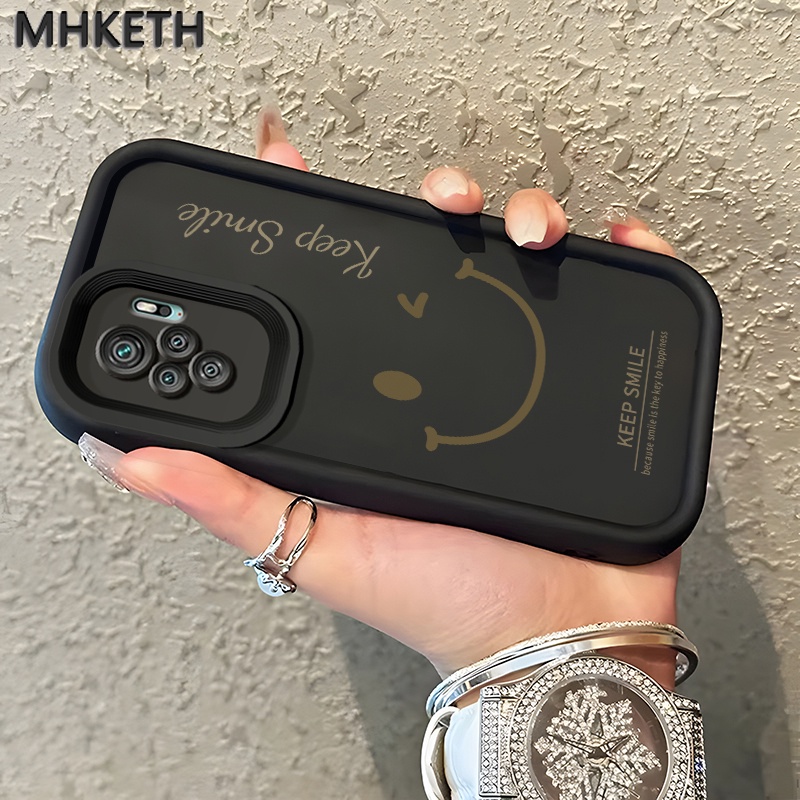 เคสสำหรับ Xiaomi Redmi Note 10 Pro Note 10s Note 9 Note 8 Pro 8T POCO M5s เคสโทรศัพท์หน้ายิ้ม