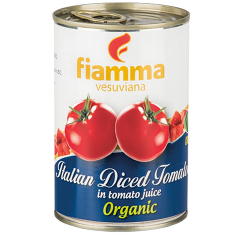 ☘️ ไฟมมาวีสุเวียนามะเขือเทศหั่นลูกเต๋าในน้ำมะเขือเทศ 400กรัม 🌺 Fiamma Italian Diced Tomatoes in Toma