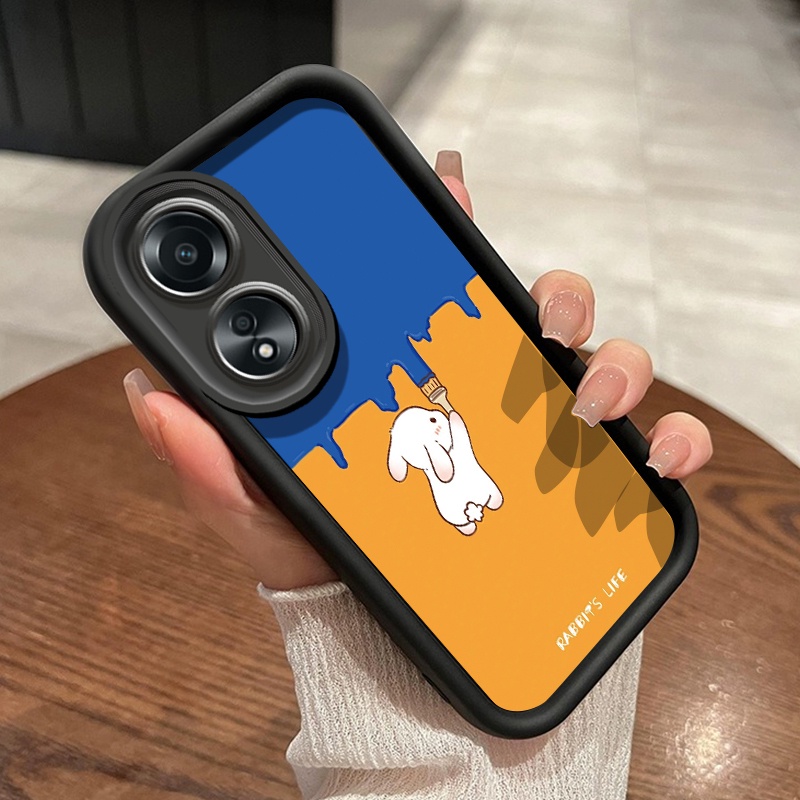 เคสสำหรับ OPPO A58 A78 A58 5G A78 5G A58x 5G A1x A2x A98 5G F23 5G A1 5G เคสโทรศัพท์กระต่าย