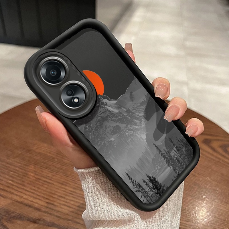 เคสสำหรับ OPPO A58 A78 A58 5G A78 5G A58x 5G A1x A2x A98 5G F23 5G A1 5G เคสโทรศัพท์ภูเขา