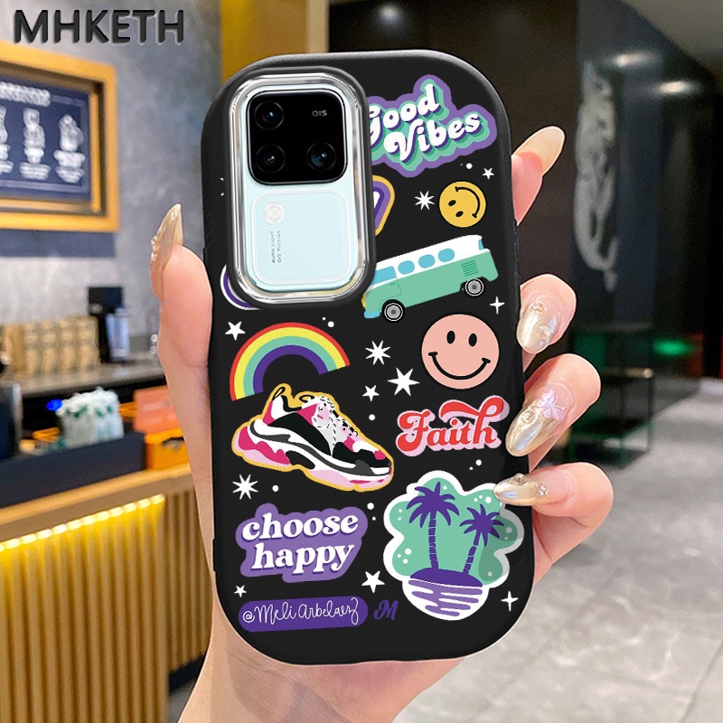 เคสสำหรับ VIVO V30 Pro 5G V29 Pro V29e V27 PRo 5G V23 V23i V20 Pro S1 S7 เคสโทรศัพท์กันกระแทกซิลิโคนที่อินเทรนด์