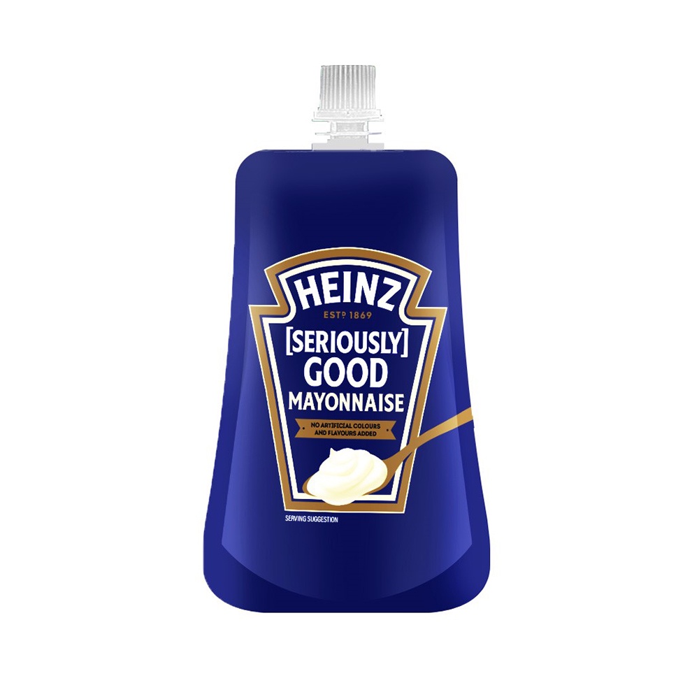 🍒 ไฮนซ์ มายองเนส 120กรัม 🍓 HEINZ MAYONNAISE POUCH 120G 🍷 มายองเนสและมัสตาร์ด 🍄 Puen.6395