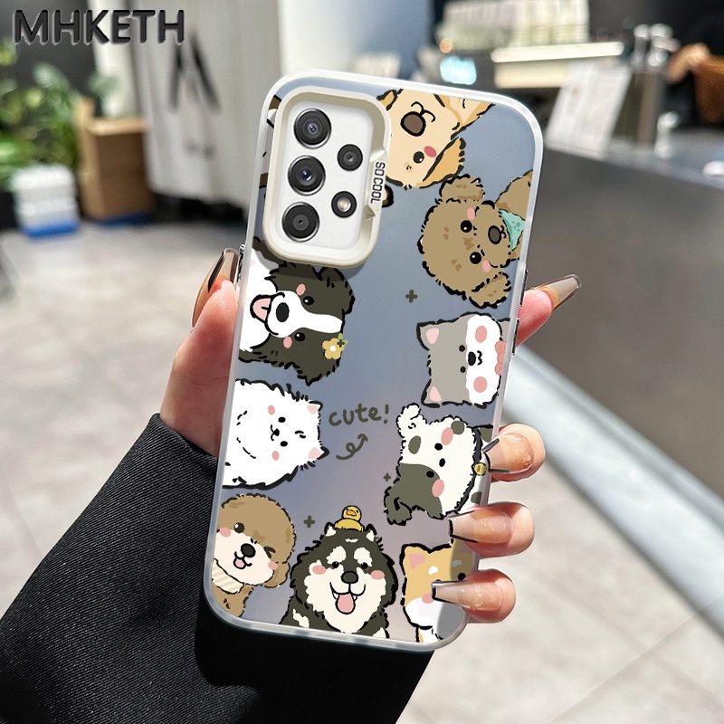 MHKETH เคสสำหรับ Samsung A52 4G A52 5G A52s 5G A51 M40S A50 A50S A53 5G A54 5G เคสโทรศัพท์เคลือบเคสป้องกันการกระแทก
