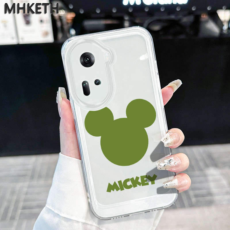 เคสสำหรับ OPPO Reno 10 5G Reno 10 Pro 5G Reno 11 5G Reno 8T เคสโทรศัพท์โปร่งใสมินิมิคกี้