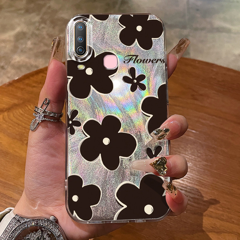 เคสสำหรับ VIVO Y12 Y12i Y15 Y17 Y3 Y3s Y17s Y36i G2 Y28 5G เคสโทรศัพท์ดอกไม้