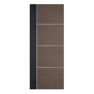 ECO-DOOR ประตูภายใน WPC ปิดผิว PVC WP3 80X200 ซม. สีน้ำตาล ท…