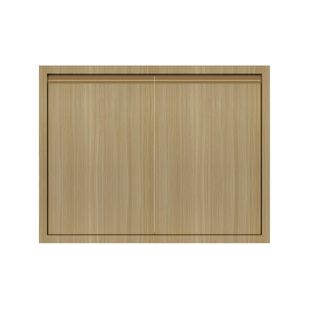 HomePro บานคู่เรียบ  SILKY WOODS 83x63 ซม. สีน้ำตาล แบรนด์ JUPITER