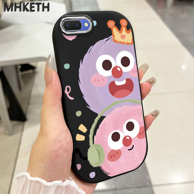 MHKETH เคสสำหรับ OPPO A5 A3s A12E Realme C1 เคสโทรศัพท์สไตล์น่ารักและขี้เล่น