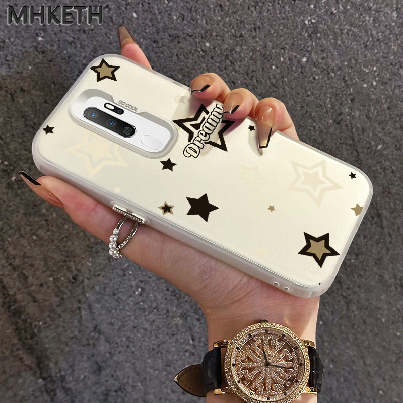 MHKETH เคสสำหรับ OPPO A5 2020 A9 2020 A11 เคสซิลิโคนใสเคสโทรศัพท์ผิวเกล็ดน้ำแข็ง ราคา ถูกที่สุด ดีลบีเคเค