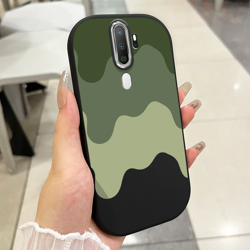เคสสำหรับ OPPO A5 2020 A9 2020 เคสโทรศัพท์สีเรียบง่าย