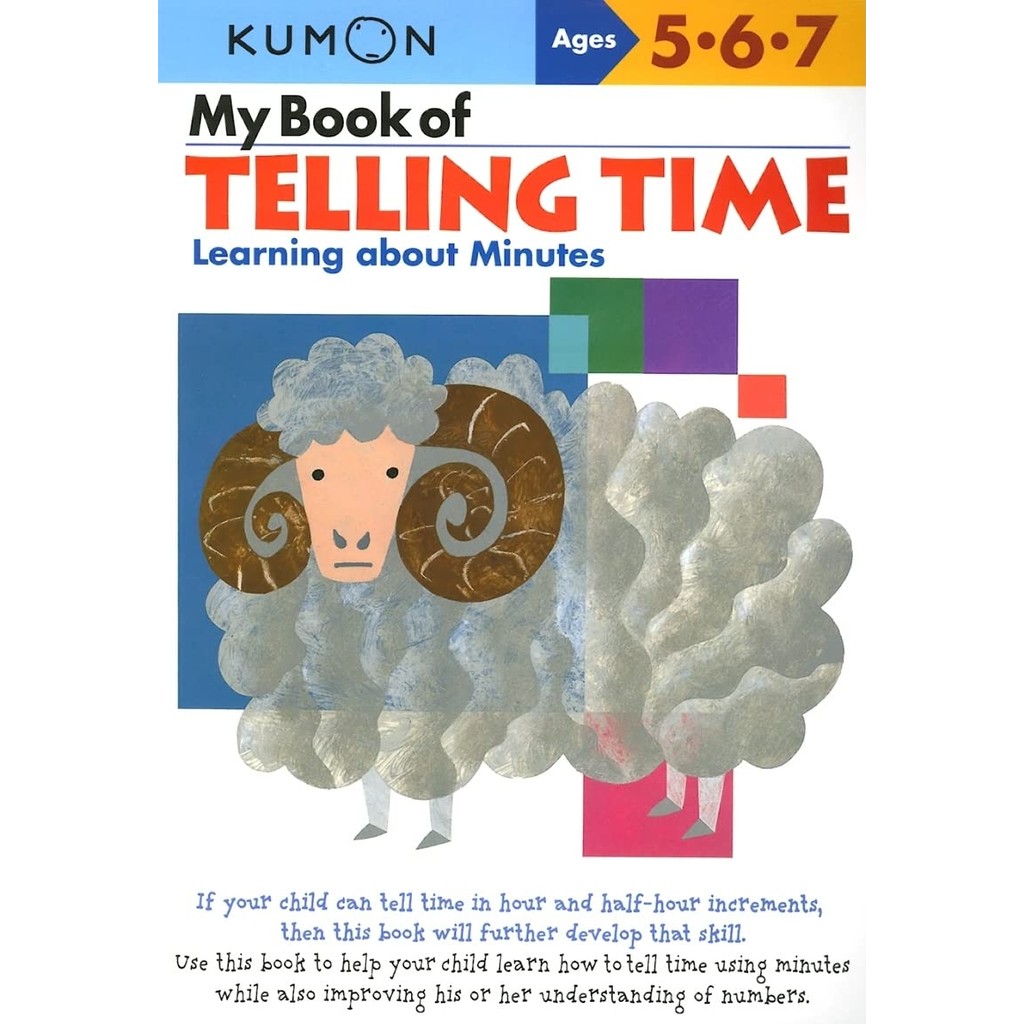 หนังสืออังกฤษใหม่ My Book of Telling Time : Learning about Minutes (Kumon Workbooks) [Paperback]