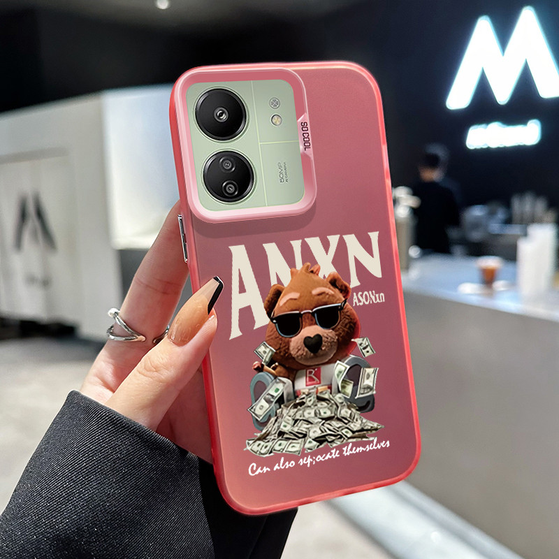 เคสสำหรับ Xiaomi Redmi 13C 4G 13C 5G POCO C65 4G POCO M65 4G เคสโทรศัพท์หมี