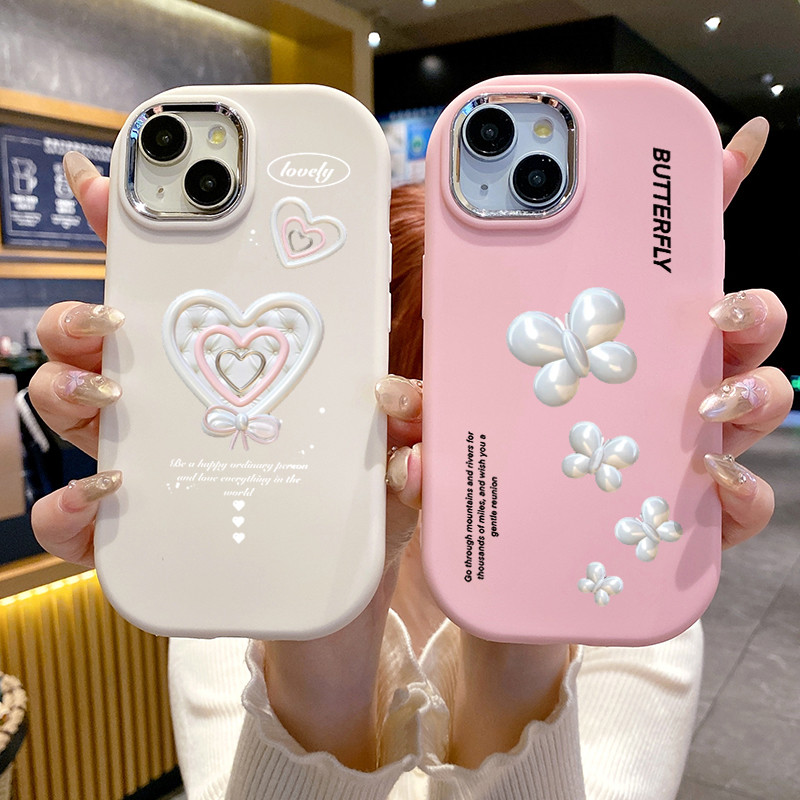 เคสสำหรับ OPPO A18 A38 เคสโทรศัพท์รักหัวใจผีเสื้อกันกระแทก ราคา ถูกที่สุด ดีลบีเคเค แกลเลอรีภาพที่ 4