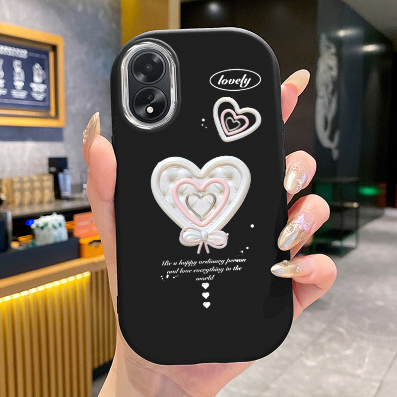 เคสสำหรับ OPPO A18 A38 เคสโทรศัพท์รักหัวใจผีเสื้อกันกระแทก ราคา ถูกที่สุด ดีลบีเคเค แกลเลอรีภาพที่ 2
