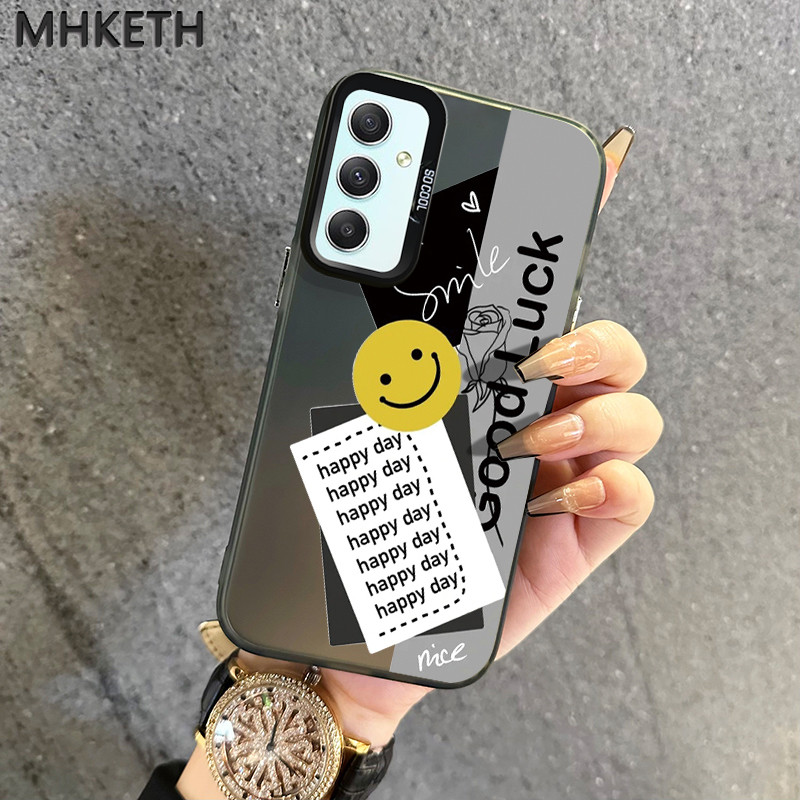 MHKETH เคสสำหรับ Samsung A34 5G A33 5G A32 A31 A30 A30S A20 M10S A23 4G A23 5G A20S A21S เคสโทรศัพท์หน้ายิ้ม