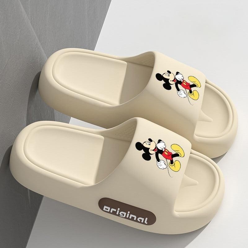 Youth Shines มิกกี้เมาส์ EVA กันน้ำรูปแบบผู้ชายและผู้หญิงรองเท้าแตะ 36-45 หลาความสูง 2.5CM 1749810