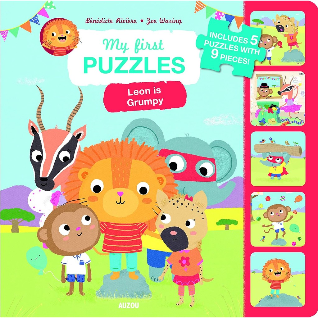 New Release Book สินค้าลิขสิทธิ์ (พร้อมส่ง) MY FIRST PUZZLES: LEON IS GRUMPY (Hardcover)