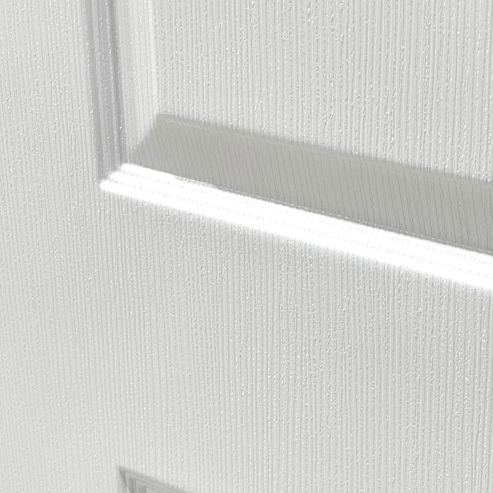 AZLE ประตูภายนอก UPVC L-35 80X200 ซม. สีขาว เจาะลูกบิด จัดส่งโดย HomePro ราคา ถูกที่สุด ดีลบีเคเค แกลเลอรีภาพที่ 4
