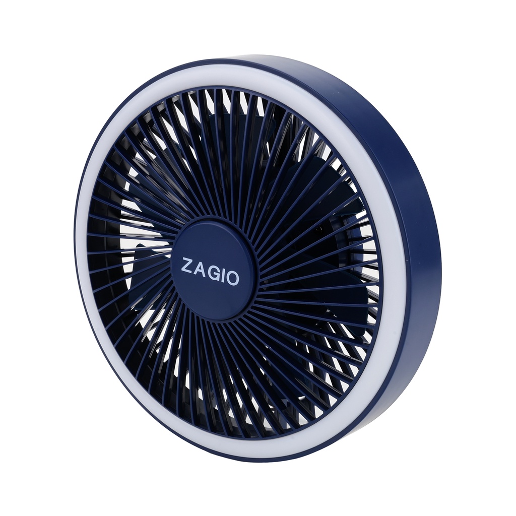พัดลมไร้สายแบบแขวน 5 นิ้ว ZAGIO รุ่น ZG-9155 BL สีน้ำเงิน ราคา ถูกที่สุด ดีลบีเคเค แกลเลอรีภาพที่ 2