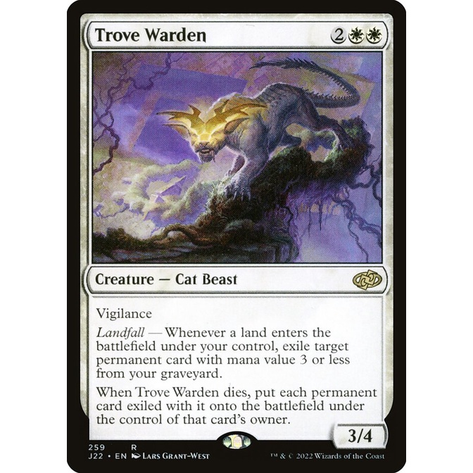 Trove Warden J22 Jumpstart 2022 การ์ด Magic the Gathering [MTG] ของแท้