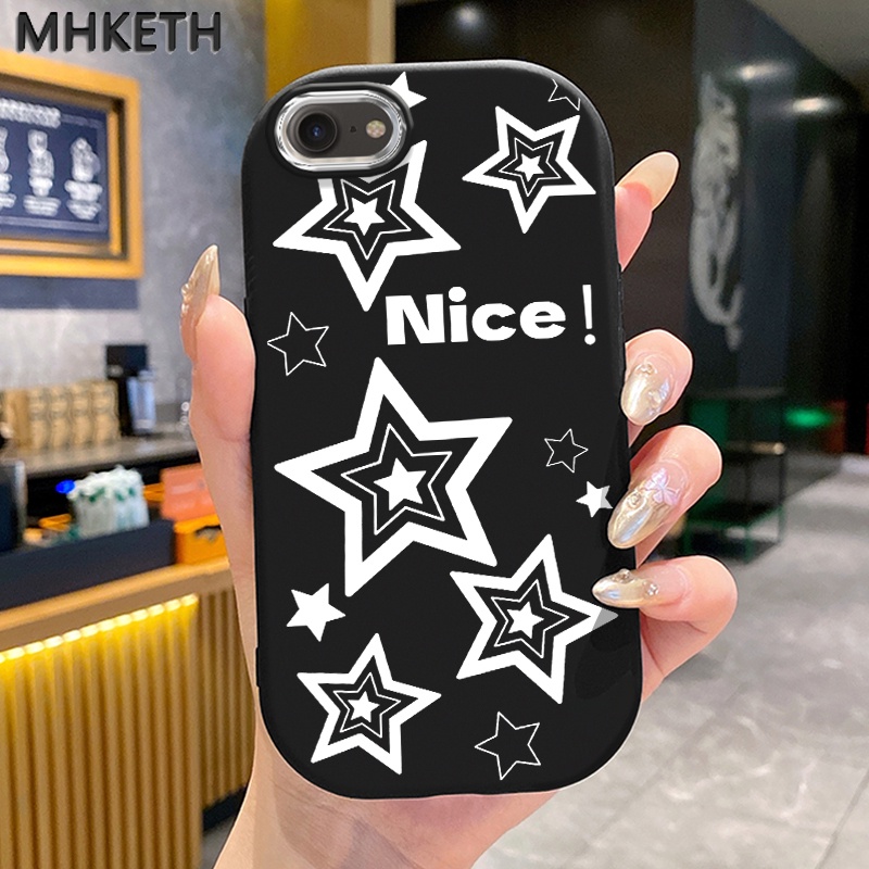 เคสสำหรับ iPhone 6 Plus 6s Plus 7 Plus 8 Plus X Xs Max Xr 11 Pro Max เคสโทรศัพท์กันกระแทกซิลิโคนลายดาว