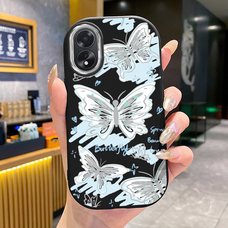 เคสสำหรับ OPPO A18 A38 เคสโทรศัพท์ผีเสื้อกันกระแทก ราคา ถูกที่สุด ดีลบีเคเค แกลเลอรีภาพที่ 2