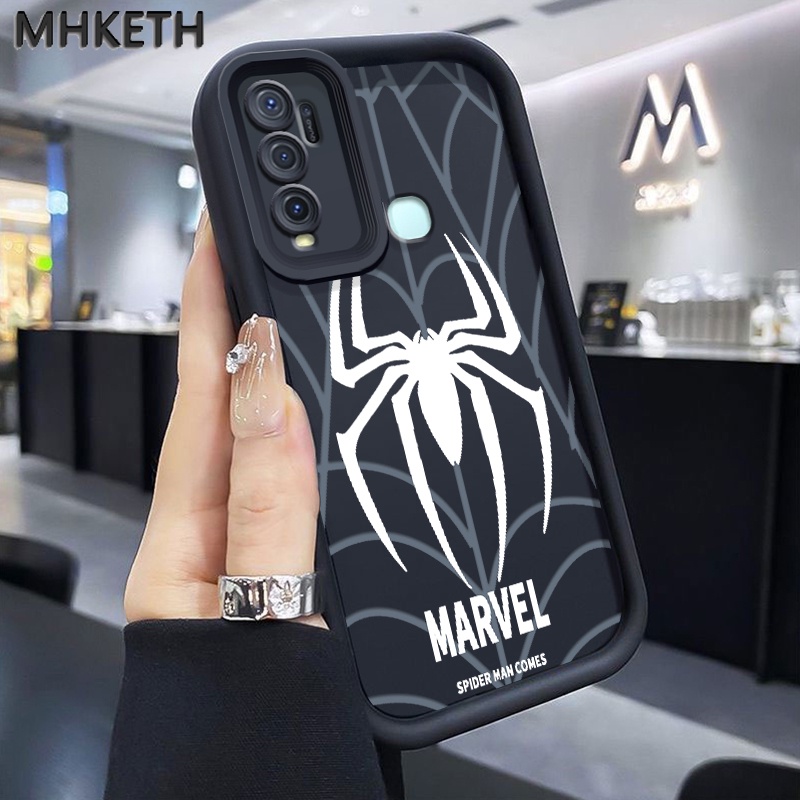 MHKETH เคสสำหรับ VIVO Y50 Y30 Y30i Y51 2020 Y51A 2020 Y31 2020 Y53s Y33 เคสสไปเดอร์แมนเคสโทรศัพท์มีลาย