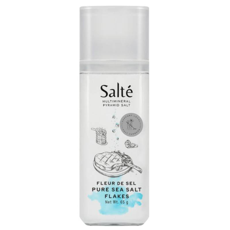 🍉 ซอลท์เต้เกล็ดดอกเกลือทะเลบริโภคไม่เสริมไอโอดีน 65กรัม 🍍 Salte Pure Sea Salt Flakes 65g. 📌 88571279