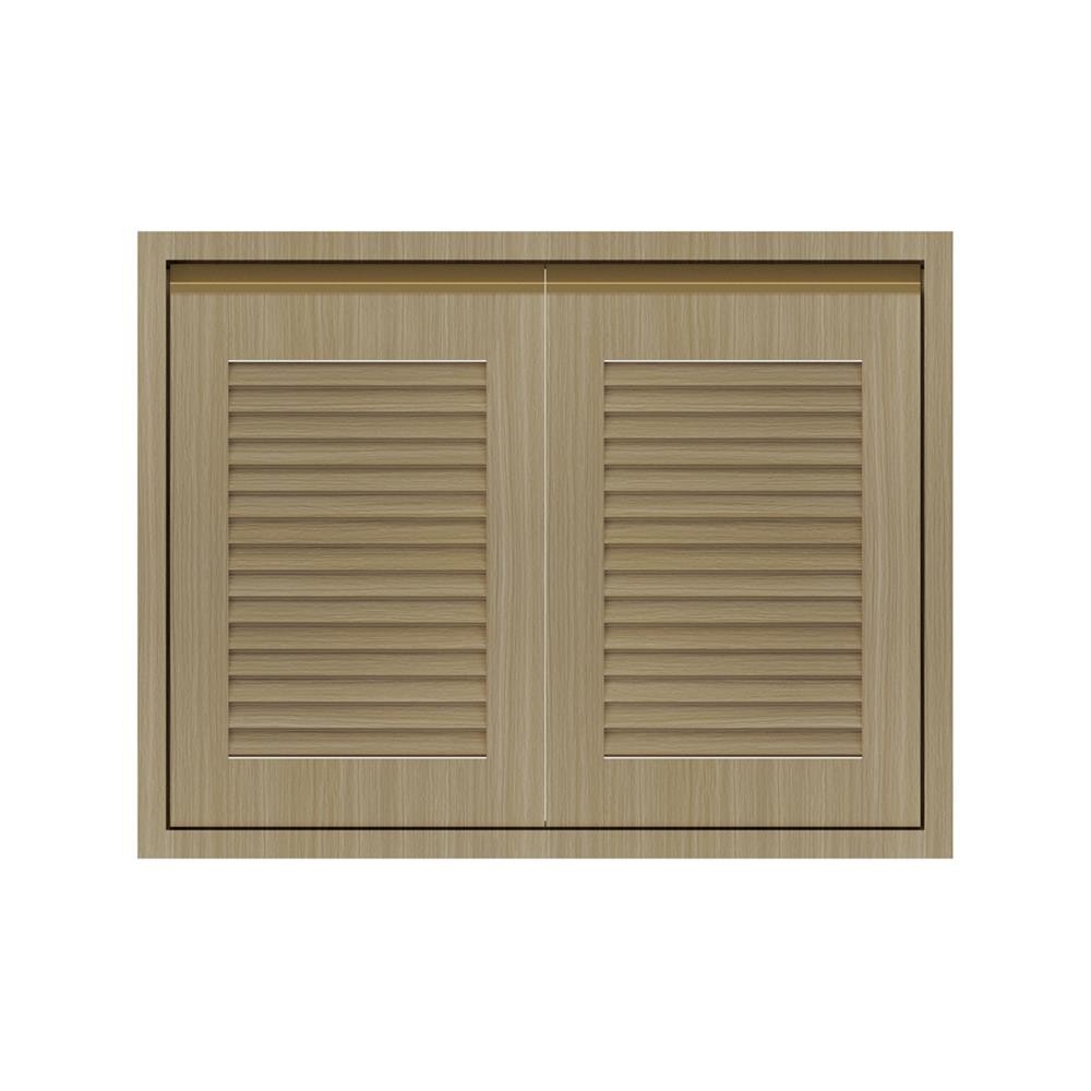 JUPITER บานซิงค์คู่เกล็ดเต็ม SILKY WOOD 83x63 ซม. สีน้ำตาล จัดส่งโดย HomePro