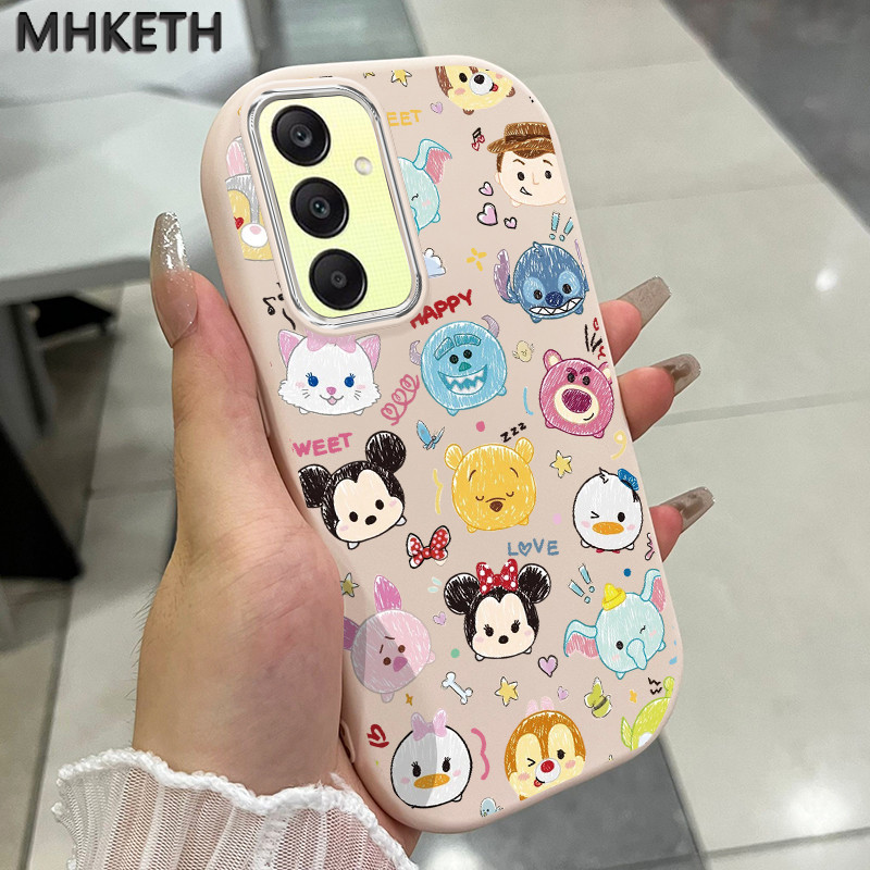 MHKETH เคสสำหรับ Samsung A25 5G A24 A23 5G A20 A30 M10s M34 F34 5G เคสโทรศัพท์ลายการ์ตูนดิสนีย์