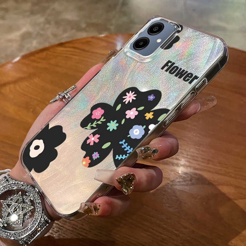 เคสสำหรับ Samsung A05 A05s M05 F05 เคสโทรศัพท์ดอกไม้