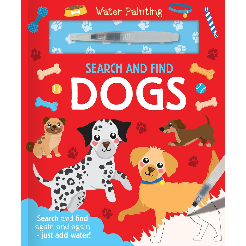 หนังสืออังกฤษใหม่ Search and Find Dogs (Water Painting Search and Find) [Hardcover]