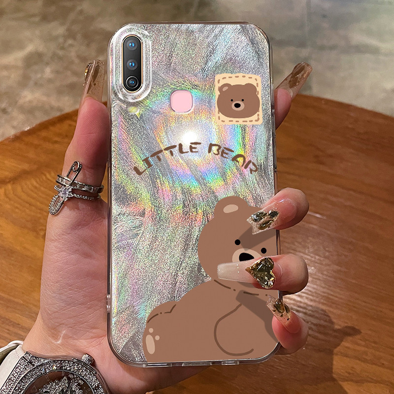 เคสสำหรับ VIVO Y12 Y12i Y15 Y17 Y3 Y3s Y17s Y36i G2 Y28 5G เคสโทรศัพท์หมีน่ารัก