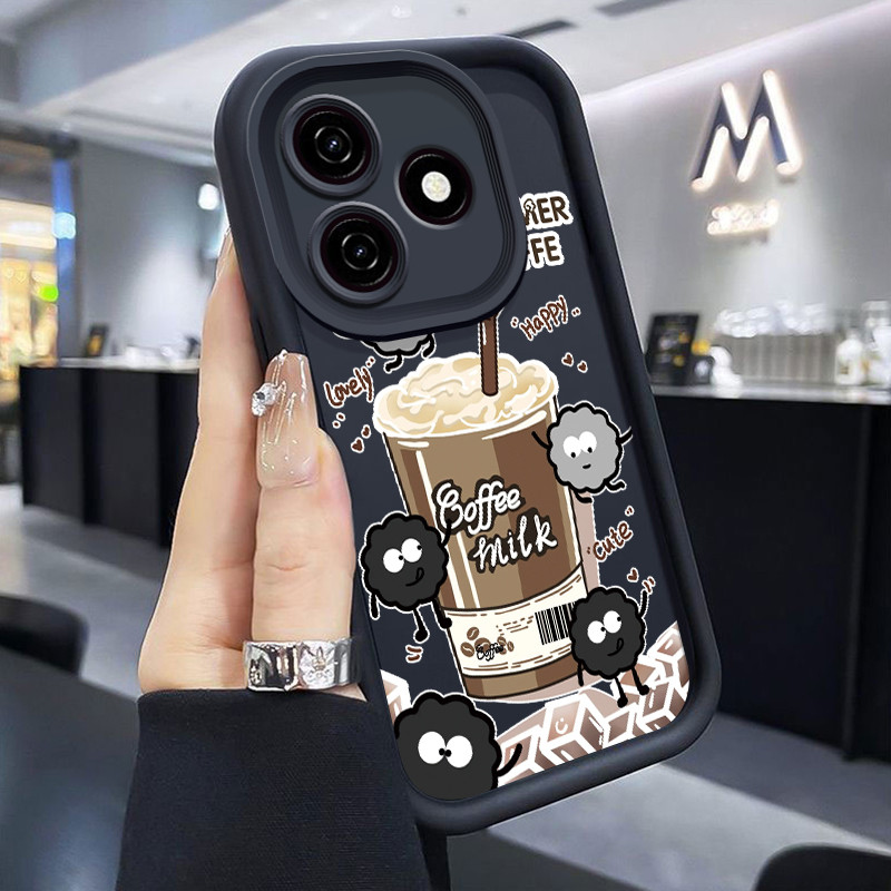 เคสสำหรับ Tecno Spark 20 20C 20P 10 10C 10 Pro Camon 20 Pro 5G 20s Pro 5G เคสกาแฟฤดูร้อนเคสโทรศัพท์