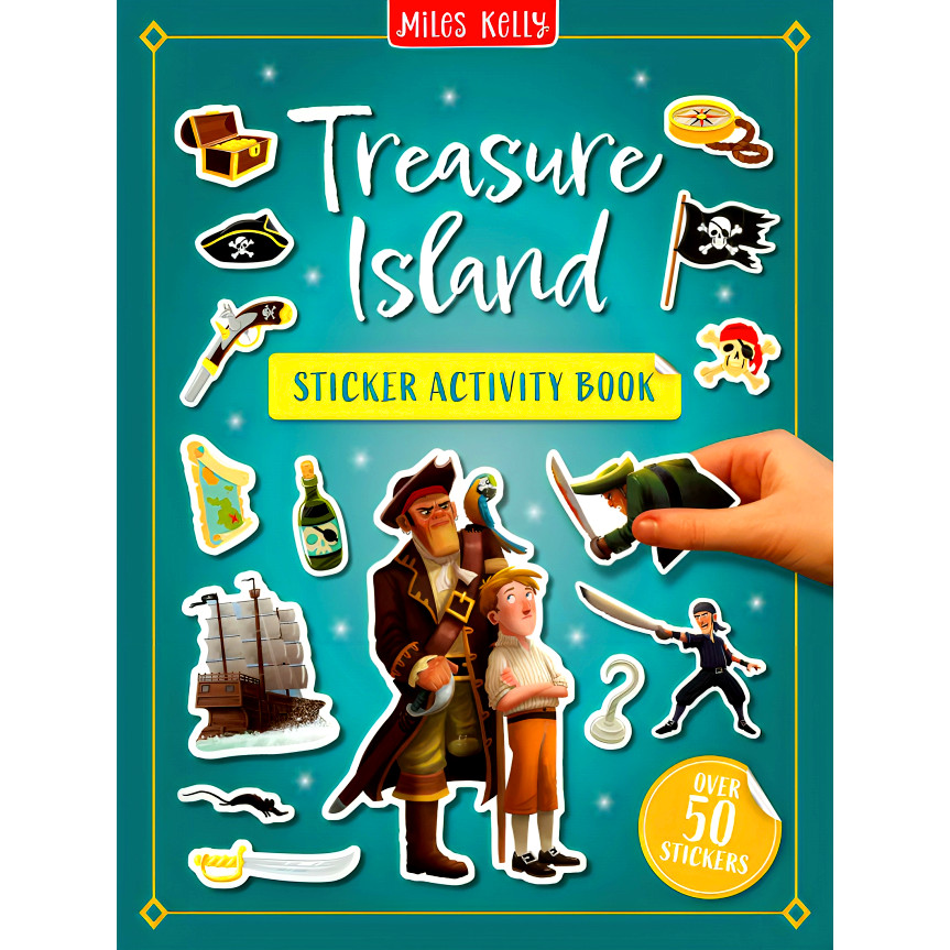 BBW หนังสือเด็ก Treasure Island Sticker Activity Book ISBN: 9781789898866