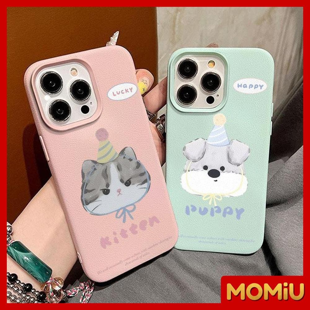 MOMiU - เข้ากันได้สำหรับ เคสไอโฟน11 เคส iphone 16 Pro Max 7Plus XR 12 13 14 15 เนื้อหนัง TPU แบบด้าน ลูกแมวน่ารัก