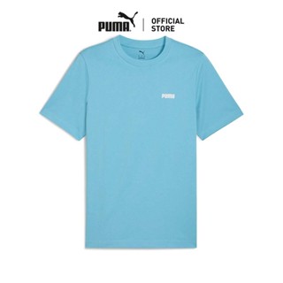 PUMA BASICS - เสื้อยืดคอกลม Essentials โลโก้ขนาดเล็กสำหรับผู…
